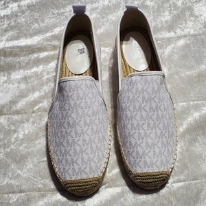 Michael By Michael Kors White Logo Espadrille Shoe